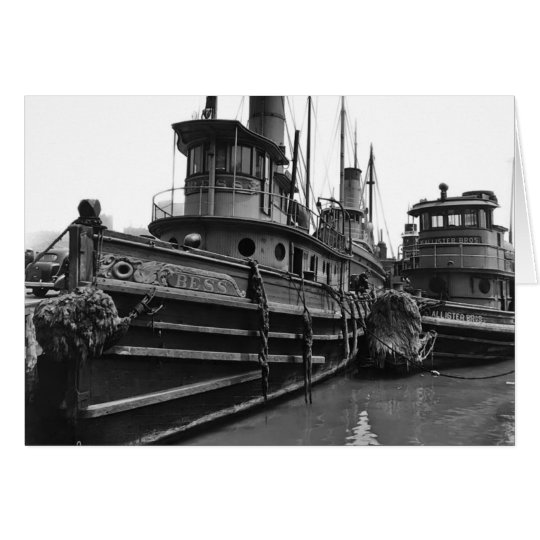 Steam Tug Bess Card