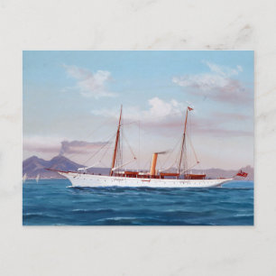 Steam Yacht SY Vanduara 1906 Postcard