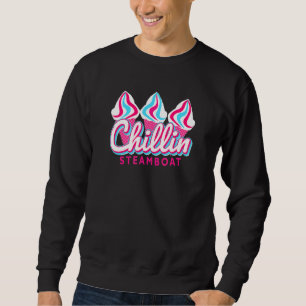 Steamboat Chillin Ice Cream Pop Art Steamboat Colo Sweatshirt