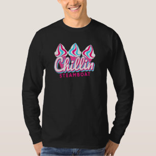 Steamboat Chillin Ice Cream Pop Art Steamboat Colo T-Shirt