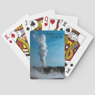 Steamboat Geyser Eruption Yellowstone Playing Cards