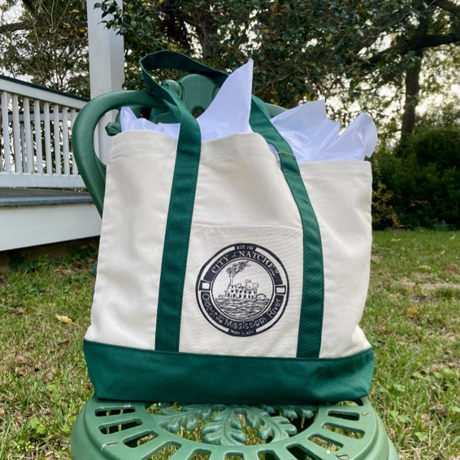 Steamboat Manhole Cover Art Tote Bag Natchez MS (Creator Uploaded)