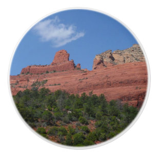 Steamboat Rock in Sedona Arizona Photography Ceramic Knob