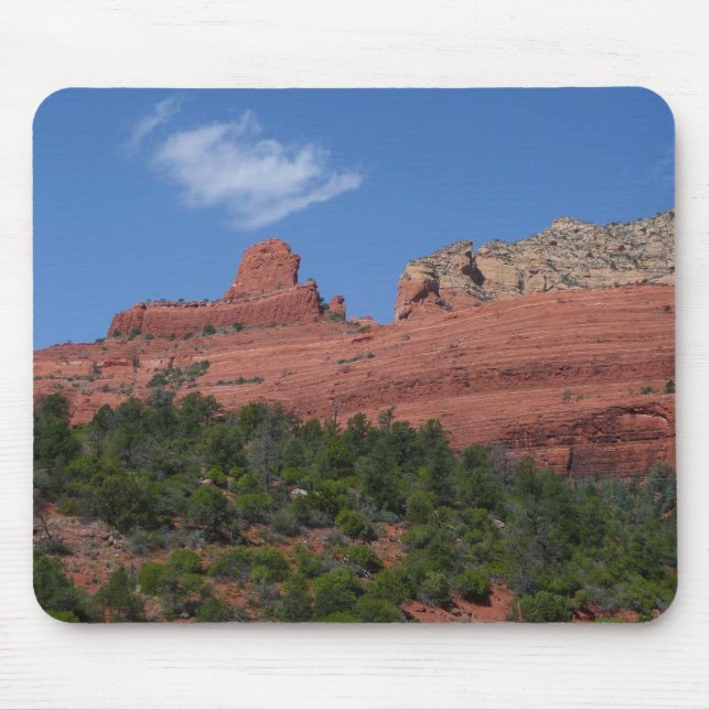 Steamboat Rock in Sedona Arizona Photography Mouse Pad (Front)