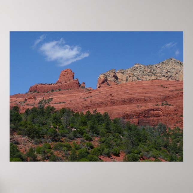 Steamboat Rock in Sedona Arizona Photography Poster (Front)