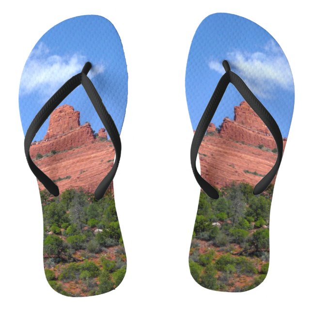 Steamboat Rock in Sedona Arizona Photography Thongs (Footbed)