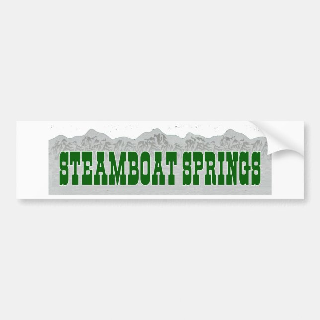 Steamboat Springs Bumper Sticker (Front)