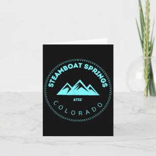 Steamboat Springs Colorado Elevated Co Mountain To Card