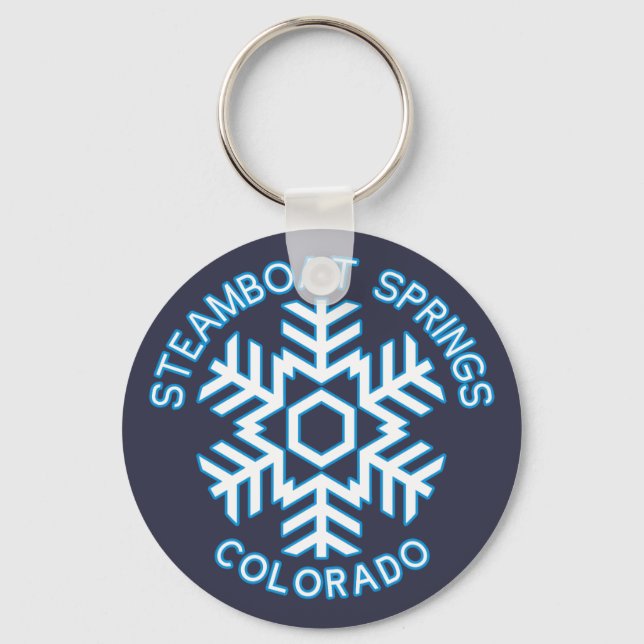 Steamboat Springs, Colorado Key Ring (Front)