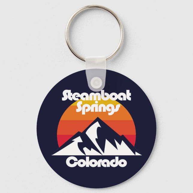 Steamboat Springs Colorado Key Ring (Front)