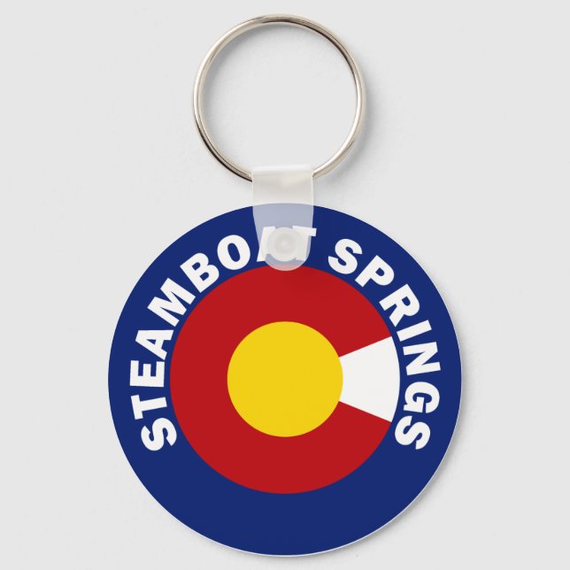 Steamboat Springs, Colorado Key Ring (Front)