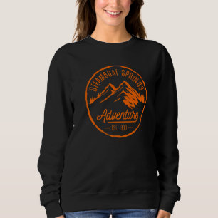 Steamboat Springs Colorado mountains rivers hot sp Sweatshirt