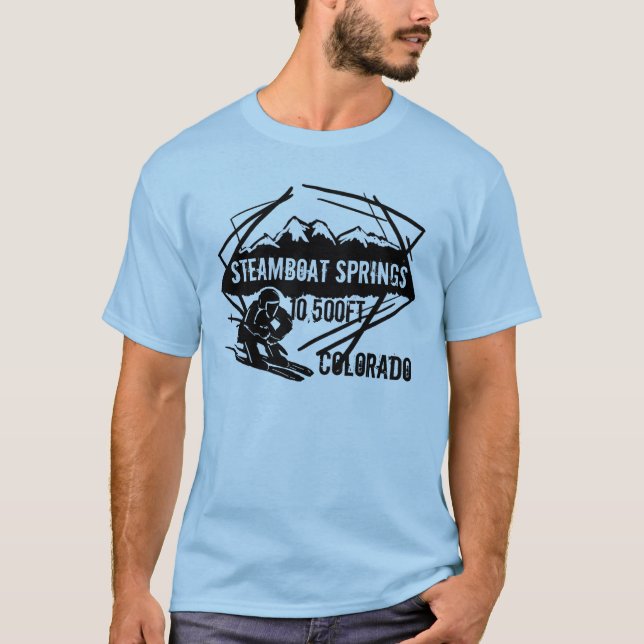 Steamboat Springs Colorado ski elevation tee (Front)