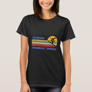 Steamboat Springs Colorado Skiing Skier Ski Vintag T-Shirt