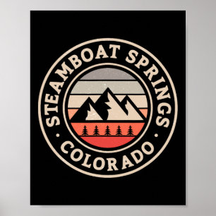 Steamboat Springs Colorado Skiing Snowboarding Lod Poster