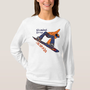 Steamboat Springs Colorado snowboarder hoodie T-Shirt