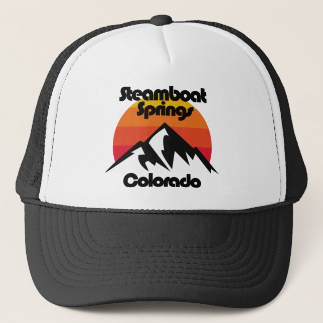 Steamboat Springs Colorado Trucker Hat (Front)