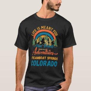 Steamboat Springs Colorado Vintage Graphic Hiking T-Shirt