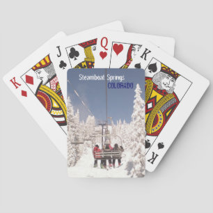 Steamboat Springs Colorado winter playing cards