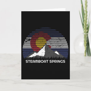 Steamboat Springs, Colorado X Co Flag Mtn Top Card