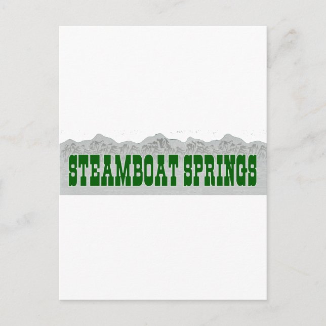 Steamboat Springs Postcard (Front)