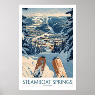 Steamboat Springs Ski Print - Colorado 1