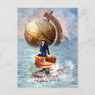 Steamboat Stella Holiday Postcard