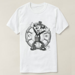 Steamboat Willie Line Art T-Shirt