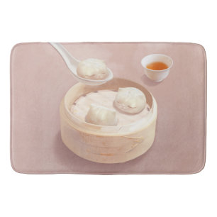 Steamed Bao Buns with Tea Bath Mat