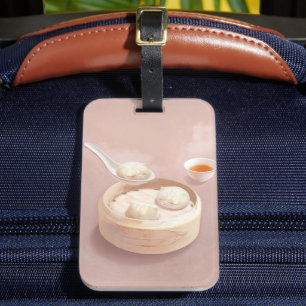 Steamed Bao Buns with Tea Luggage Tag
