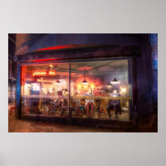 Steamed up coffee shop poster (Front)