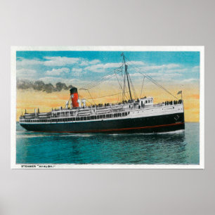 Steamer "Avalon" at Santa Catalina Island Poster
