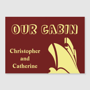 Steamer Brown Stateroom Door Marker