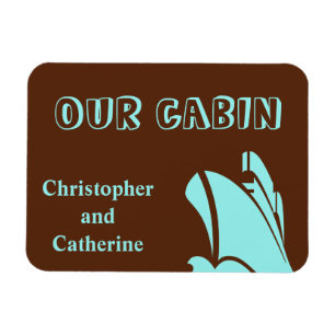 Steamer Brown Stateroom Door Marker Magnet