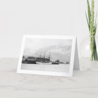 Steamer Docked in Seward, Alaska 1916 Card