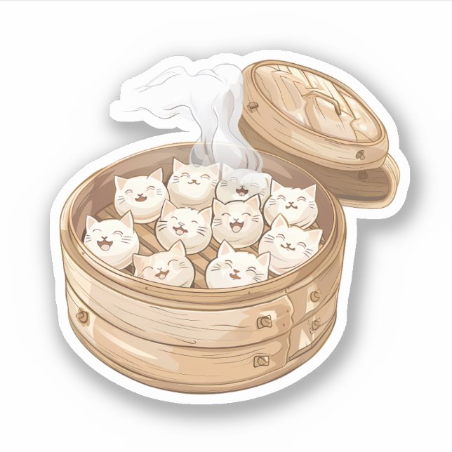 Steamer Full of Cat Dumplings (Front)