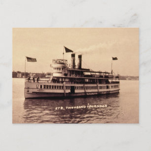 Steamer Thousand Islander Postcard