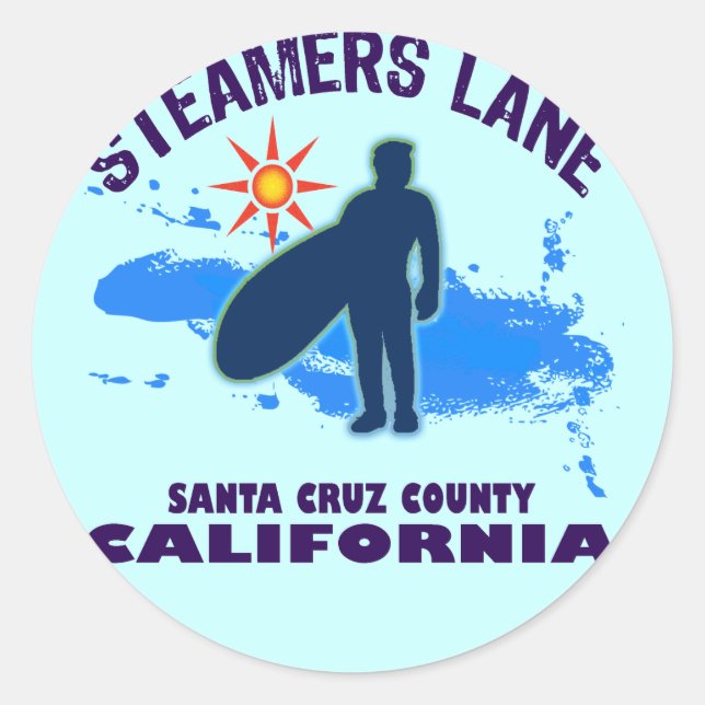 STEAMERS LANE CLASSIC ROUND STICKER (Front)