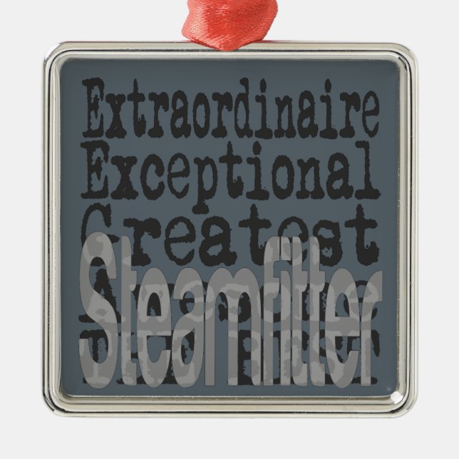 Steamfitter Extraordinaire Metal Tree Decoration (Front)