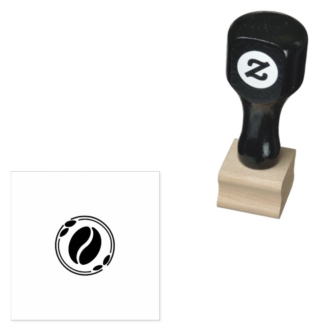 Steaming Coffee Cup Silhouette Rubber Stamp (Stamped)