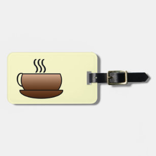 Steaming Coffee Mug Luggage Tag