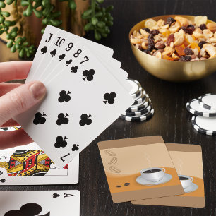 Steaming Hot Coffee Playing Cards