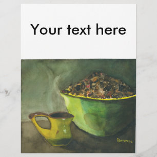 Steaming Morning Cup of Coffee Bowl Coffee Beans