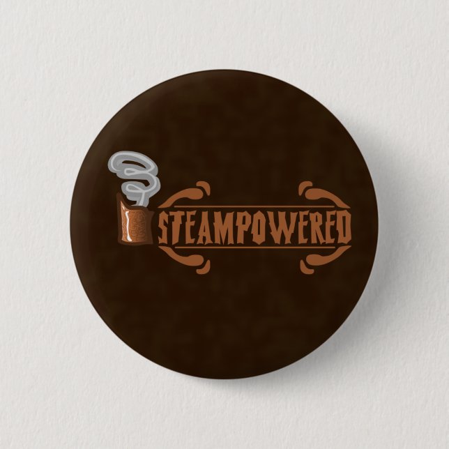 Steampowered 6 Cm Round Badge (Front)