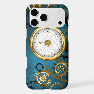 Steampun turquoise Background with Gears
