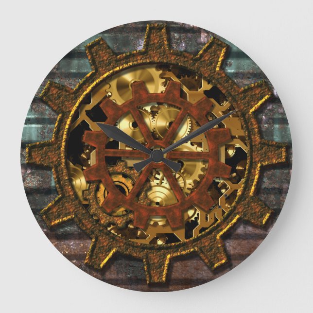 Steampunk 11 Wall Clock Options (Front)