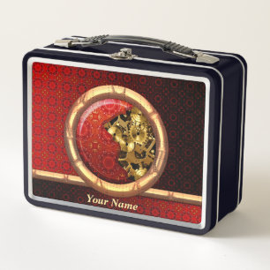 Steampunk 12 Metal Lunchbox