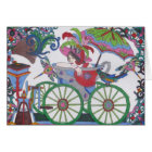 Steampunk 14 Woman in Red, Silver, Blue Bathtub