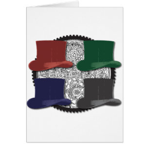 steampunk 4 coloured hats