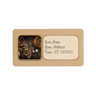 Steampunk - Abstract - Time is complicated Label